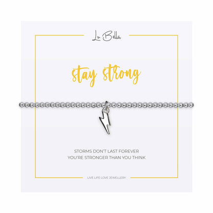 Stay Strong Sentiments Friendship Bracelet