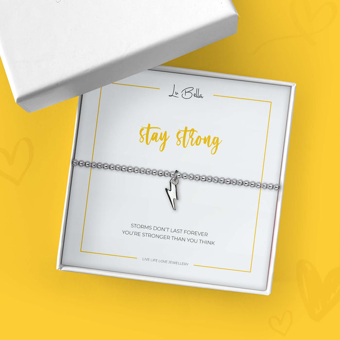 Stay Strong Sentiments Friendship Bracelet