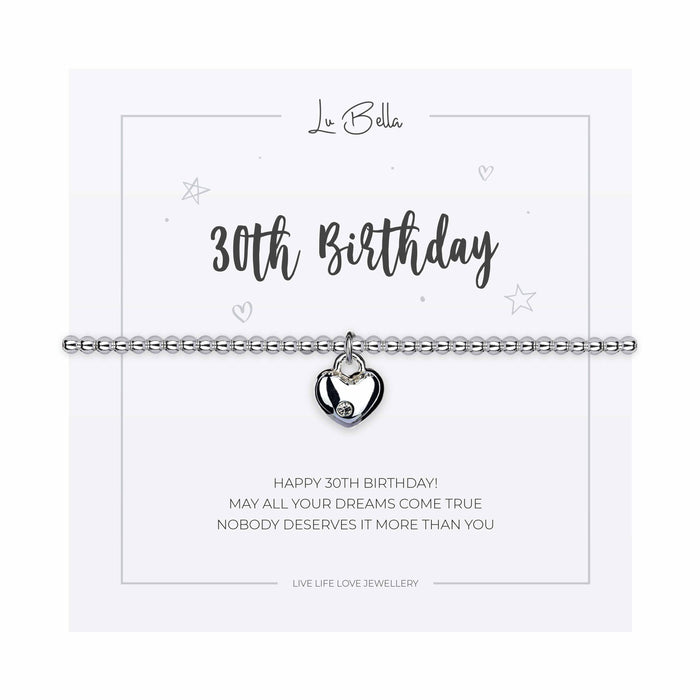 30th Birthday Sentiments Friendship Bracelet