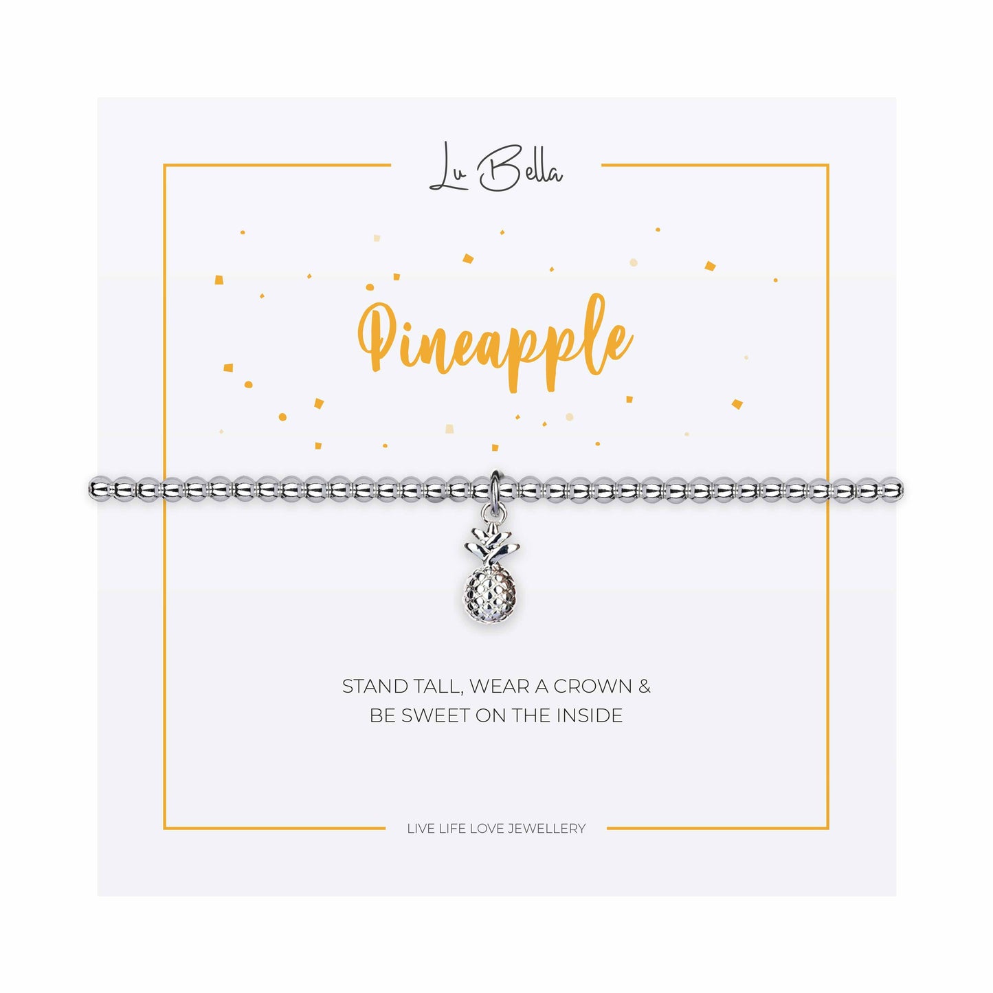 Pineapple Sentiments Friendship Bracelet