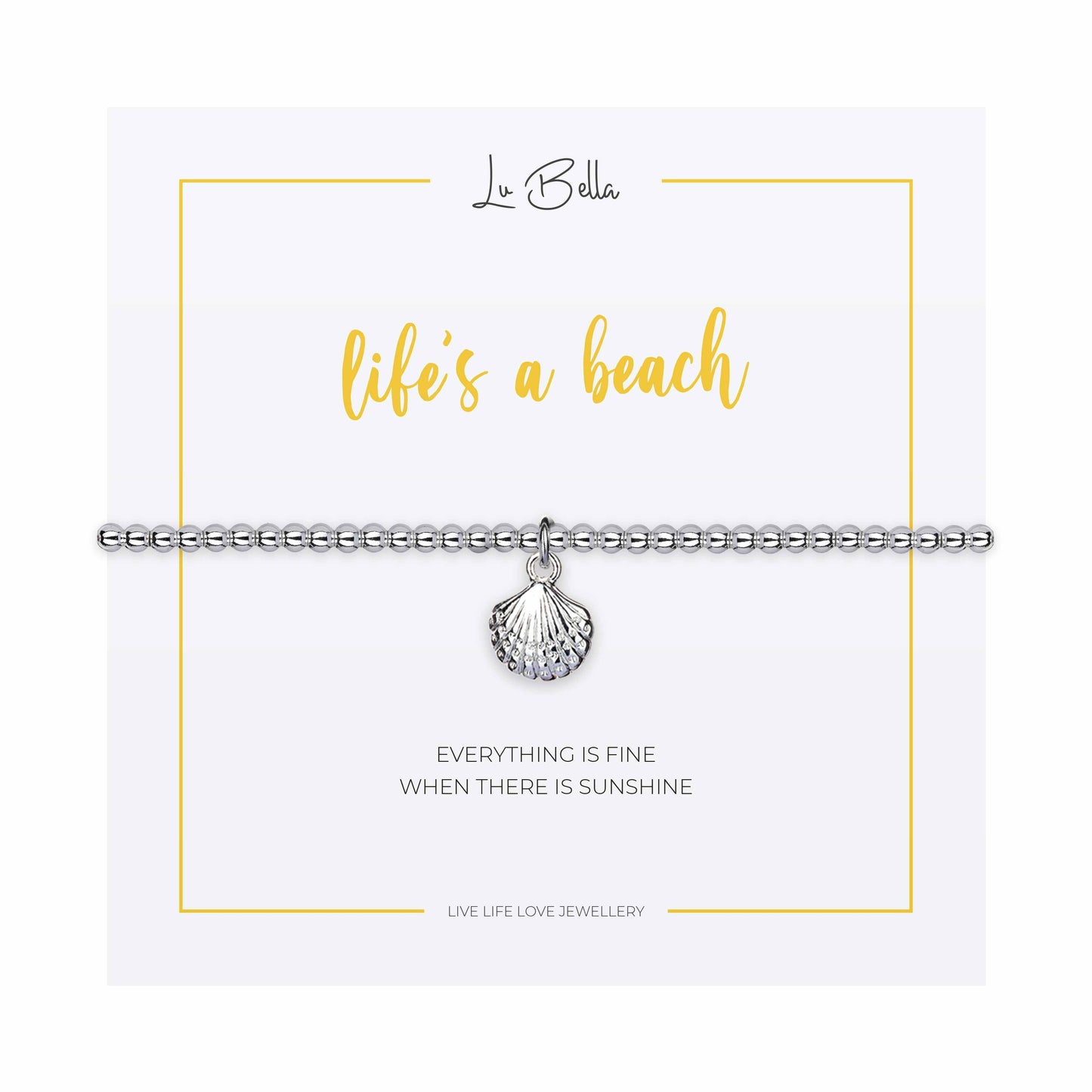 Life‚Äôs A Beach Sentiments Friendship Bracelet