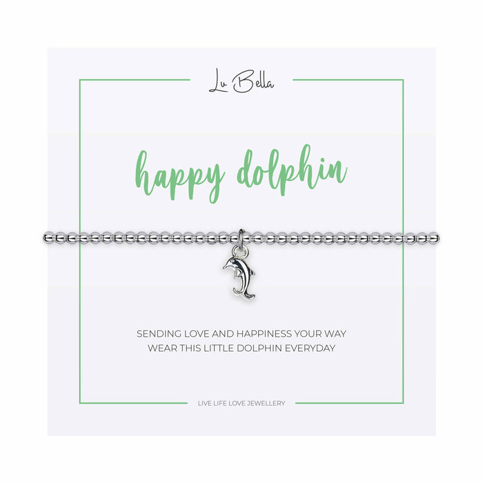 Happy Dolphin Sentiments Friendship Bracelet