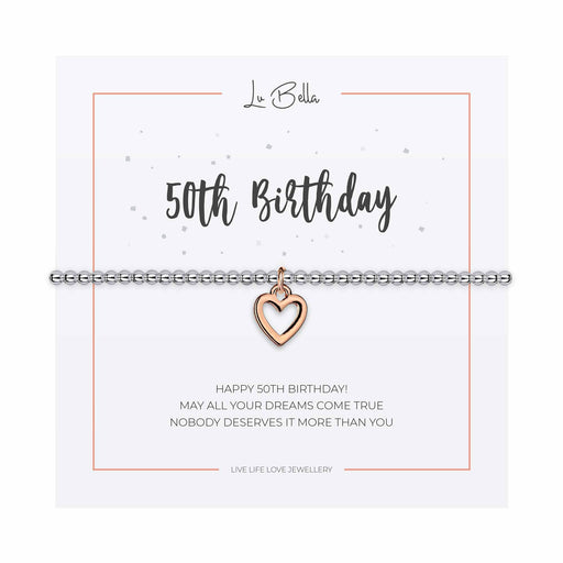 50th Birthday Sentiments Friendship Bracelet