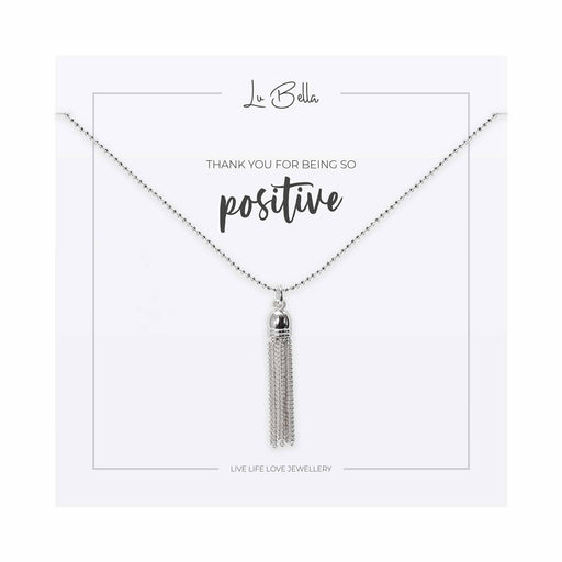 Thank You For Being So Positive Sentiments Necklace