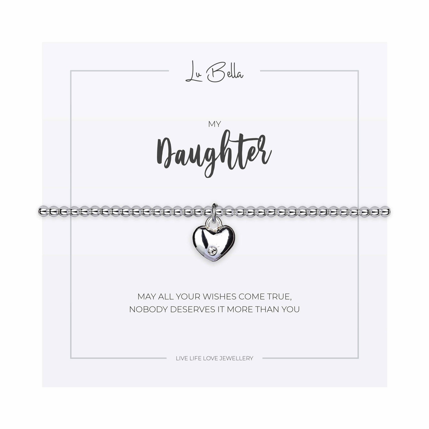 My Daughter Sentiments Friendship Bracelet