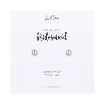 Will You Be My Bridesmaid Sentiments Earrings