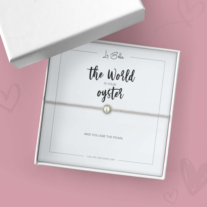 The World Is Your Oyster Sentiments Friendship Bracelet