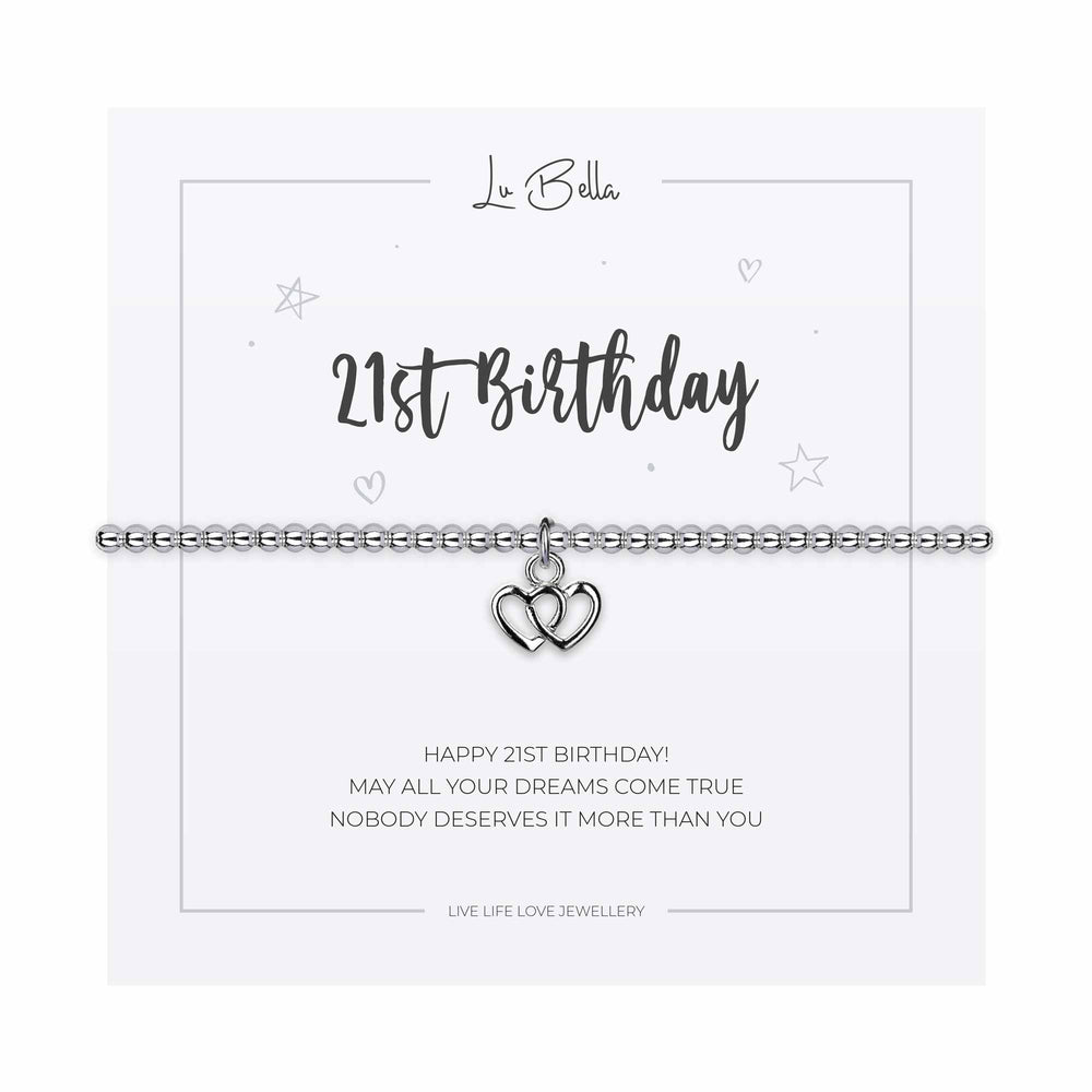 21st Birthday Sentiments Friendship Bracelet