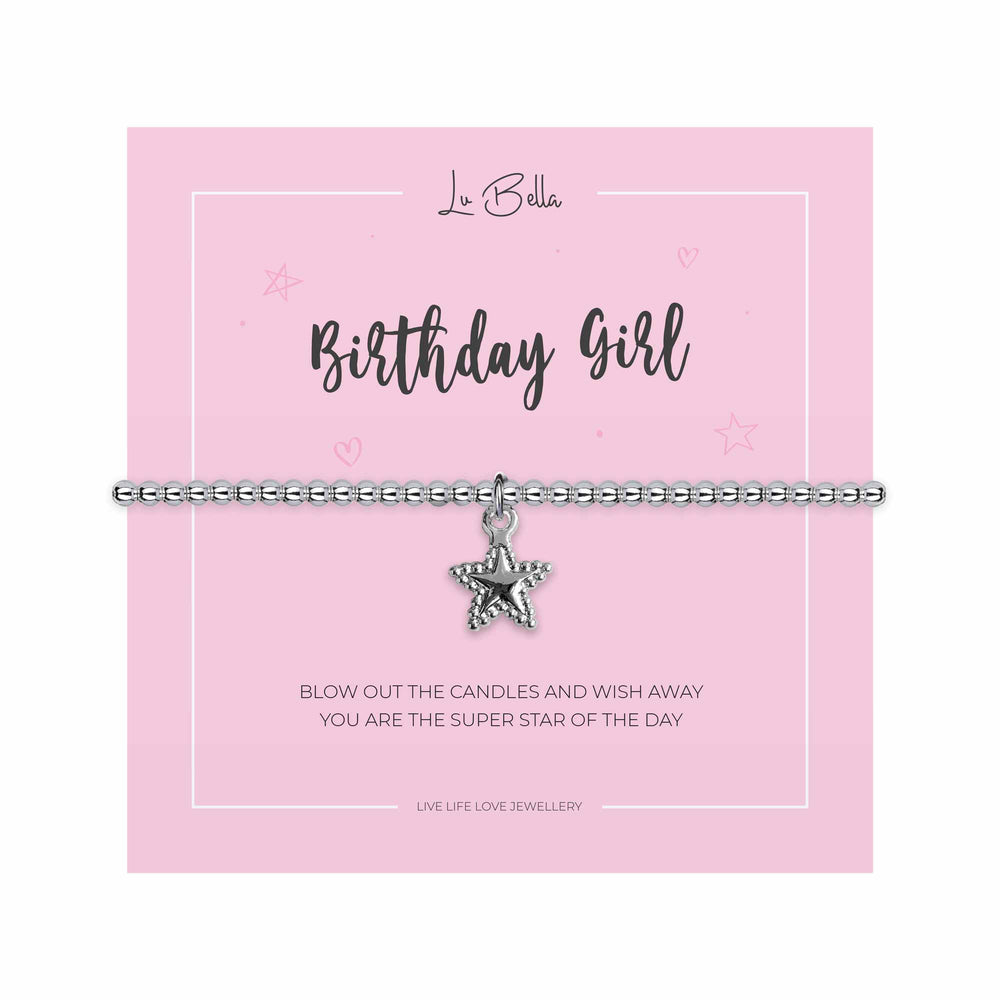 My Birthday Girl Children Sentiments Bracelet