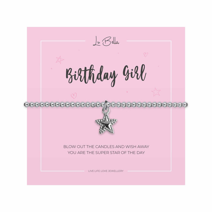 My Birthday Girl Children Sentiments Bracelet