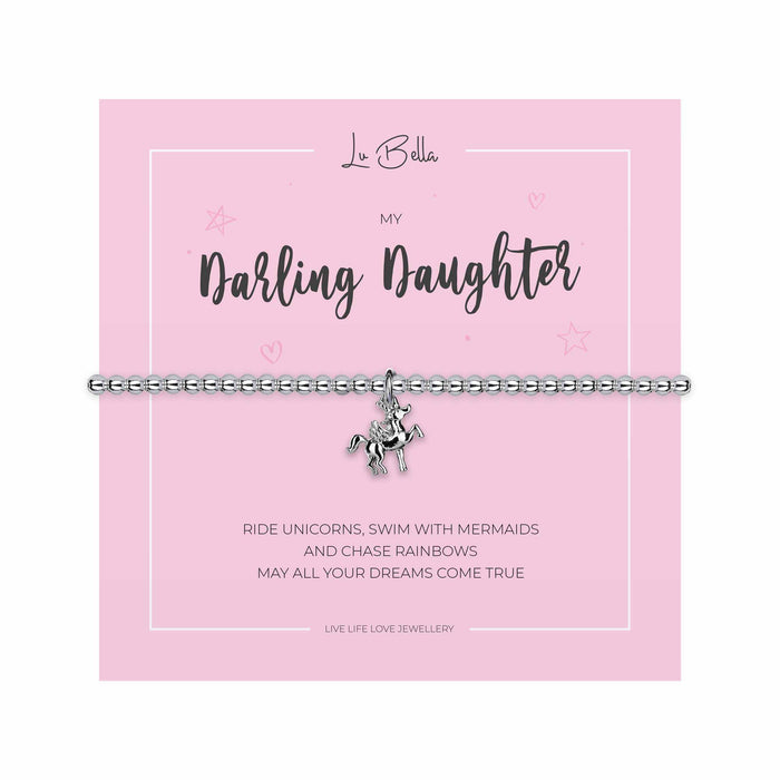 My Darling Daughter Children Sentiments Bracelet