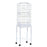 Bird Cage Budgie Cages for Finch Canary Parakeet with Stand Wheels Slide-out Tray Accessories Storage Shelf, White 46.5 x 36 x 157 cm