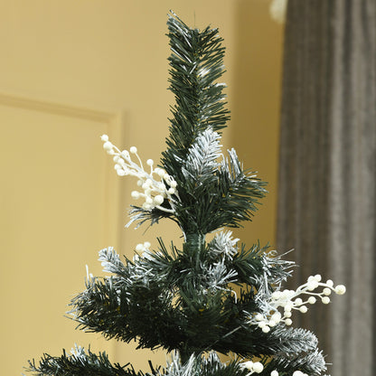 6ft Snow-Tipped Artificial Christmas Tree with White Berries
