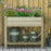 Garden Wooden Planters， Raised Garden Bed with Legs and Storage Shelf, Gardening Standing Growing Bed Flower Boxes for Backyard, Balcony