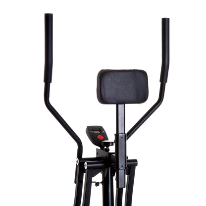 HOMCOM Air Walker Glider Home Gym, Cross Trainer Fitness Exercise Machine with LCD Monitor - Black