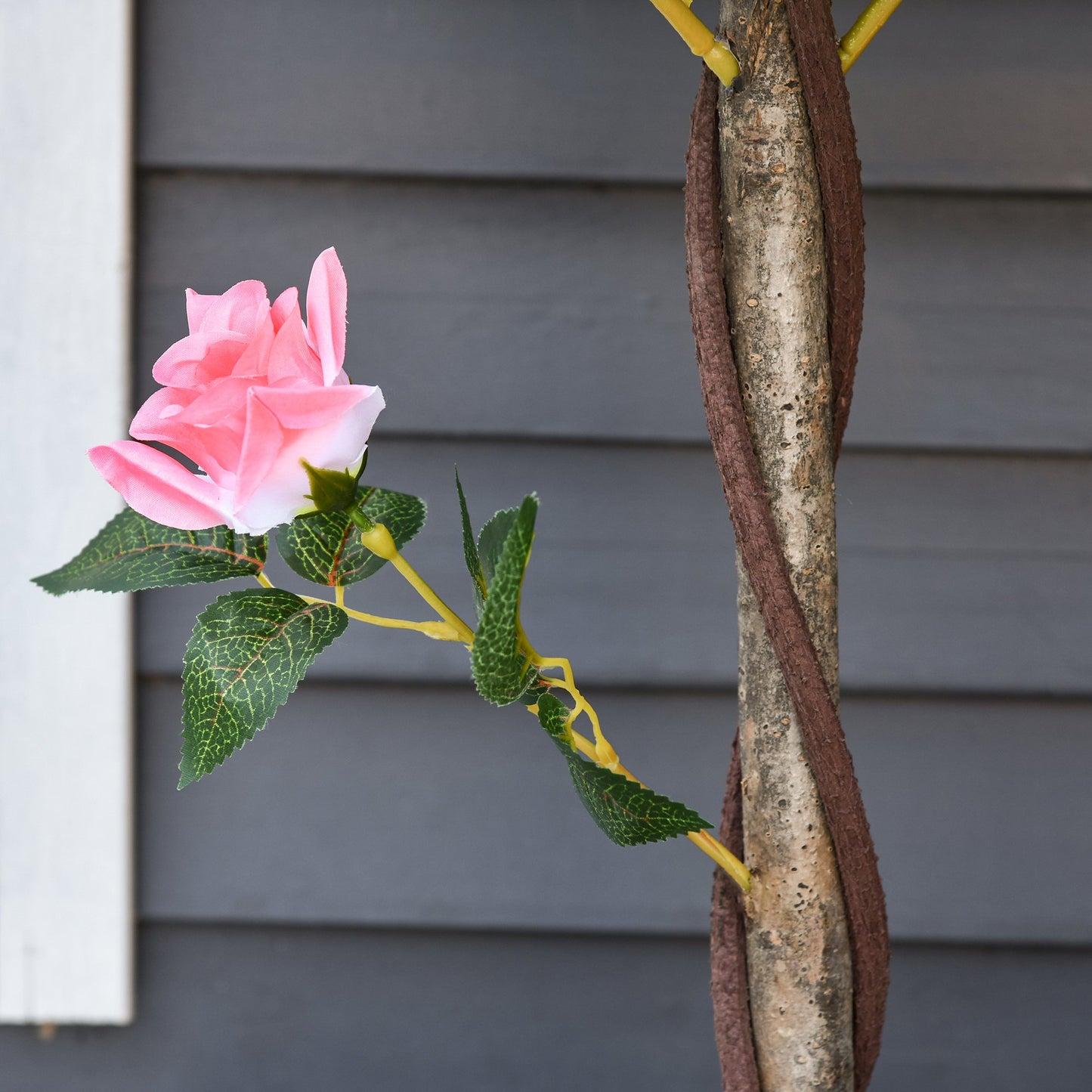 Faux Rose Plant (90cm tall)