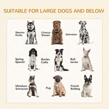 Dog Crate Furniture End Table w/ Soft Washable Cushion, Two Doors, Indoor Pet Kennel for Small Medium Large Dogs w/ Wire Mesh