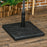 Outsunny 19kg Resin Garden Parasol Base Holder, Square Outdoor Market Umbrella Stand Weight for Poles of √¢¬â¬à√É¬≠√Ç¬¨√¢¬à¬Ç32mm, √¢¬â¬à√É¬≠√Ç¬¨√¢¬à¬Ç38mm, and √¢¬â¬à√É¬≠√Ç¬¨√¢¬à¬Ç48mm, Black