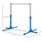 Height Adjustable Gymnastics Horizontal Bar For Kids Home Gym Training Children Junior Kip High Bar Fitness Blue w/ Steel Frame Wood