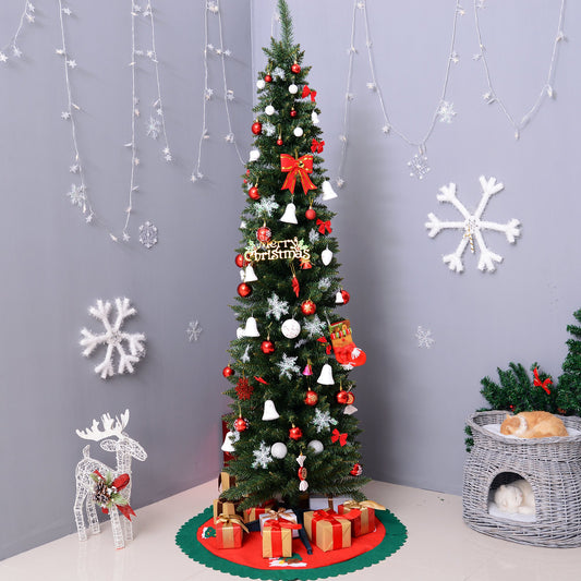 7ft Slim Artificial Christmas Tree with 499 Tips & Stand