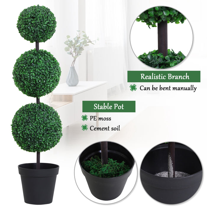 Artificial Taro tree - 1.12m tall (set of 2)