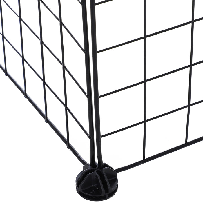 Guinea Pig Playpen Rabbit Playpen Metal Wire Fence Indoor Outdoor Small Animal Cage 36 Panel Enclosure Black