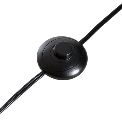 HOMCOM 47-Inch Modern Wooden Floor Lamp for Bedroom, Study or Living Space with Fabric Linen Shade (Grey) 120 CM