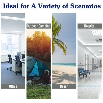 Outsunny Single Person Camping Bed Folding Cot Outdoor Patio Portable Military Sleeping Bed Travel Guest Leisure Fishing with Side Pocket and Carry Bag - Blue