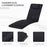 Garden Sun Lounger Chair Cushion Reclining Relaxer Indoor Outdoor