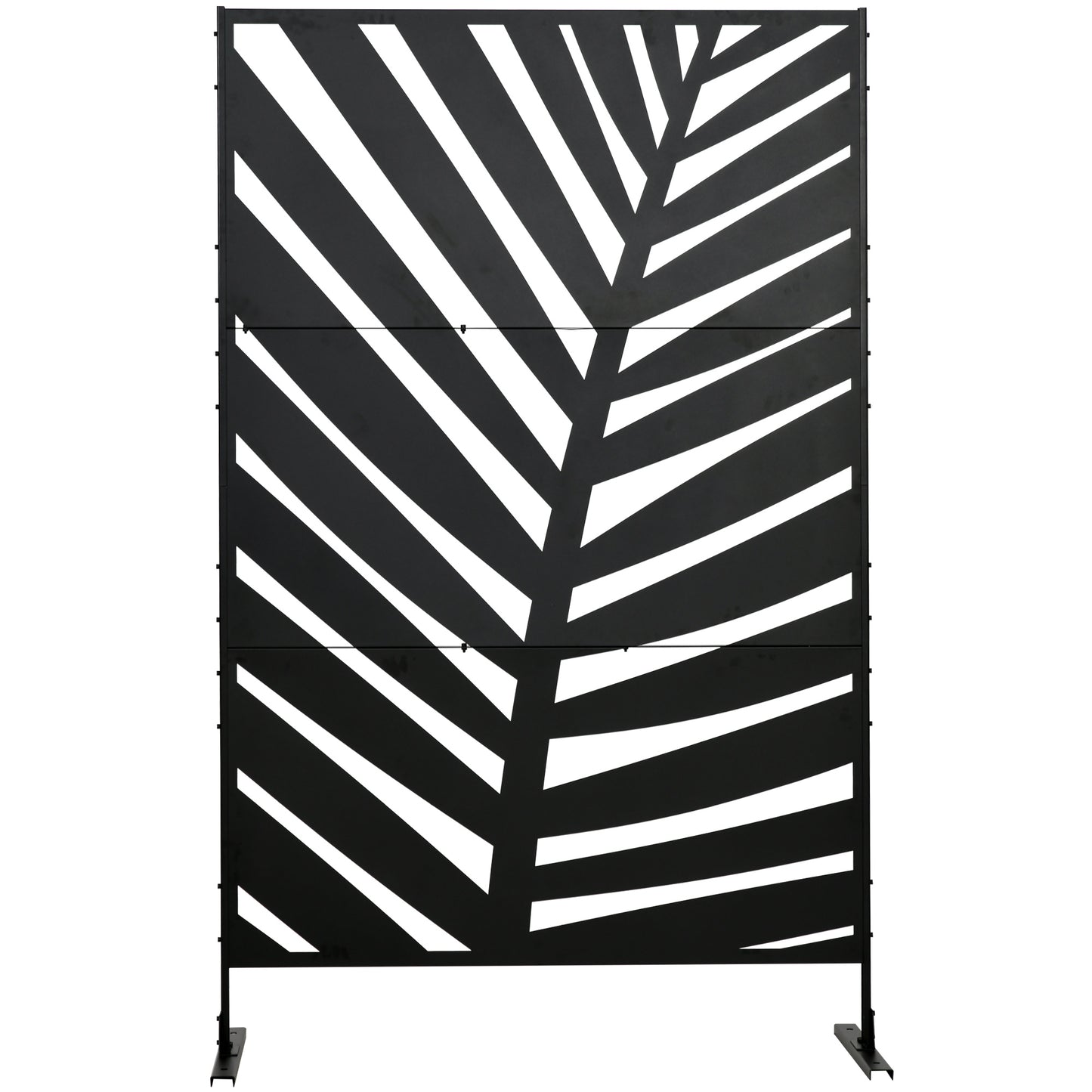 Outdoor Privacy Banana Leaf Pattern - Black
