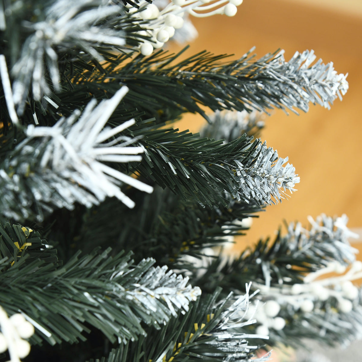 6ft Snow-Tipped Artificial Christmas Tree with White Berries
