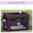 80cm Pet Carrier, Cat Carrier Cat Bag, Pet Travel Bag w/ Cushion, Carry Bag, for Small and Medium Dogs - Purple