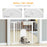 Pet Gate with Cat Flap - 75-103 cm