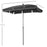 Aluminium Sun Umbrella Parasol Patio Garden Rectangular Tilt 2M x 1.25M