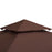 3 x 3(m) Gazebo Replacement Canopies Replacement Cover Spare Part Coffee (TOP ONLY)