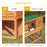 2-Tier Rabbit Hutch Wooden Guinea Pig Hutch Double Decker Pet Cage Run with Sliding Tray Opening Top