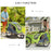 Dog Bike Trailer Pet Stroller Cart Carrier for Bicycle 360Â¬Â¨âÃ Ã» Rotatable with Reflectors 3 Wheels Hitch Coupler Push/ Pull/ Brake Water Resistant Green