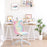 Fluffy Unicorn Office Chair with Mid-Back and Swivel Wheel, Cute Desk Chair, Rainbow Multi-Coloured