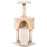 Corner Cat Tree for Indoor Cats, Kitten Tower with Scratching Post House Ladder Toy - Beige