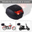 HOMCOM 28L Motorcycle Tail box Helmet Top Case Motorbike Luggage Storage Trunk Carrier Mount Rack w/ 2 Keys