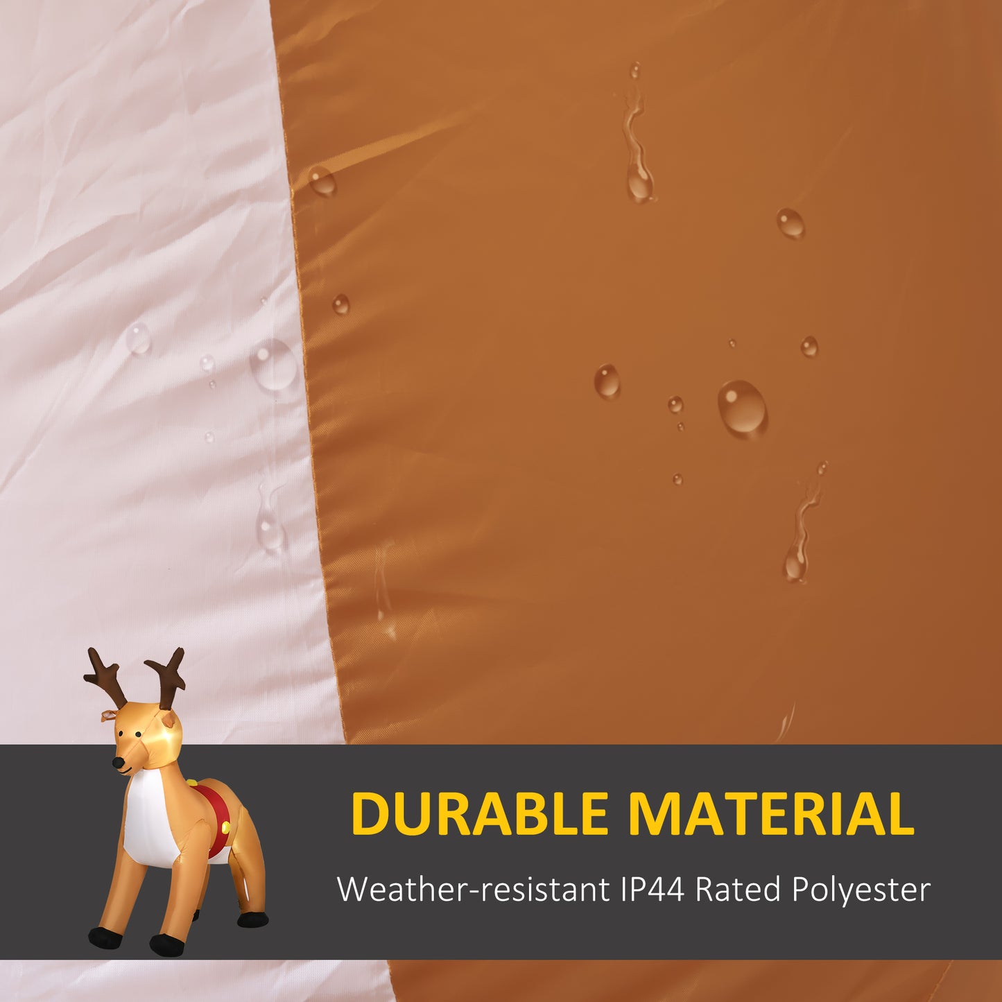 ft Christmas Inflatable Reindeer Decoration Xmas Indoor Outdoor Fun w/ Lights Accessories Holiday Blow Up Decor Animal