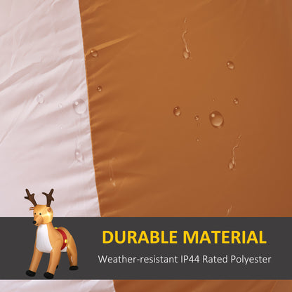 ft Christmas Inflatable Reindeer Decoration Xmas Indoor Outdoor Fun w/ Lights Accessories Holiday Blow Up Decor Animal