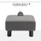 Footstool Foot Rest Small Seat Foot Rest Chair Grey Home Office with Legs 40 x 30 x 24cm