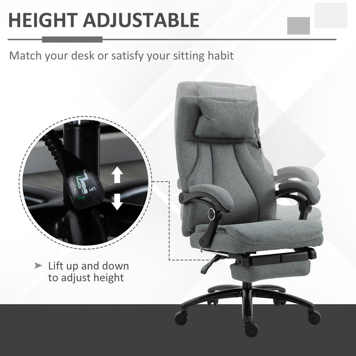 Office Chair 2-Point Removable Vibration Massage Pillow Executive Ergonomic USB Power Adjustable Height 360‚àö√á¬¨¬®‚àö√á¬¨¬Æ‚àö¬¢¬¨√Ñ¬¨√∂‚àö√â¬¨‚Ä†‚àö√â¬¨¬™ Swivel Grey