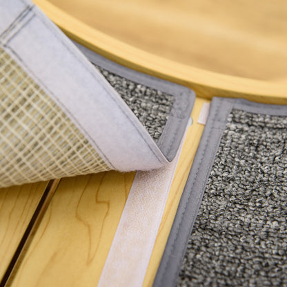 Cat Treadmill, Wooden Cat Exercise Wheel with Carpeted Runway, Cat Running Wheel with Brake, for Exercise - Natural Wood Finish