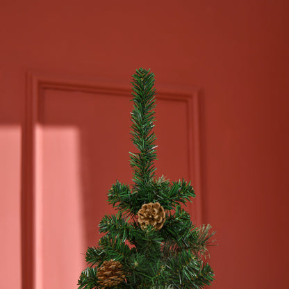 Artificial Prelit Christmas Trees Holiday Décor with Warm White LED Lights, Decoration, Banner, Tag, Ball