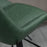 Retro Bar Stools Set of 2, Adjustable Kitchen Stool, Upholstered Bar Chairs with Back, Swivel Seat, Green