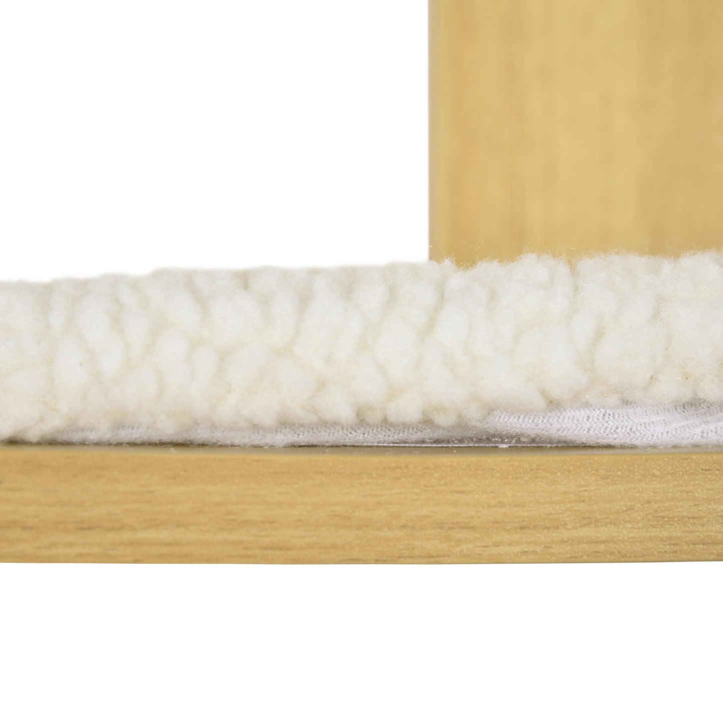 Cat Tree for Indoor Cats, Four-Layer Wall-Mounted Shelf, Cat Wall Furniture, Kitten Perch Climber Furniture w/ Cushions, Scratching Board - Oak Tone