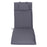 Outdoor Chair Cushions Garden Sun Lounger Cushion Replacement Thick Sunbed Reclining Chair Relaxer Pad with Pillow - Grey