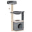 Cat Tree Cat Tower 95cm Climbing Kitten Activity Center with Sisal Scratching Post Perch Roomy Condo Hammock, Grey